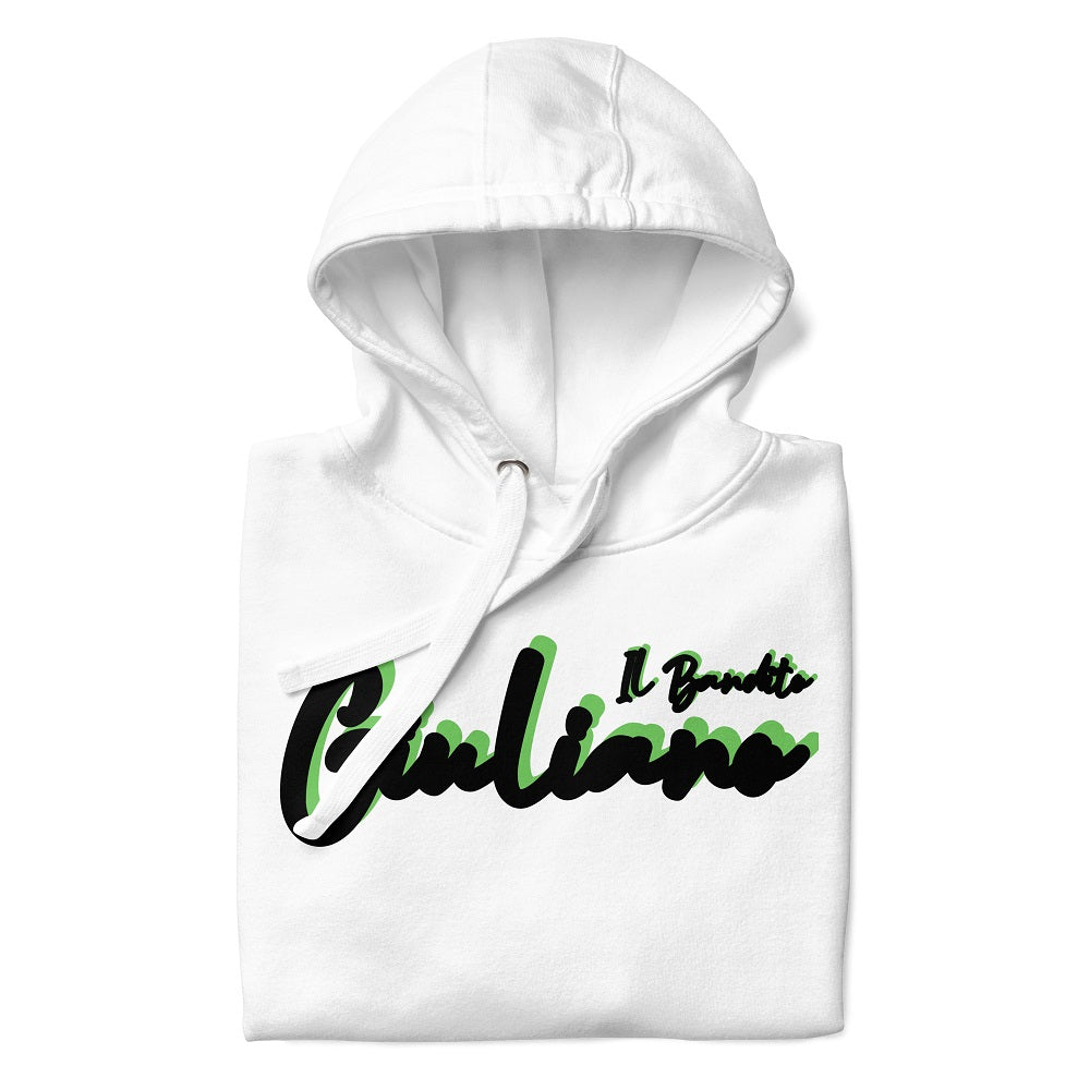 Giuliano il Bandito Pull-Sweat Hoodie unisexe à capuche avec poche avant.