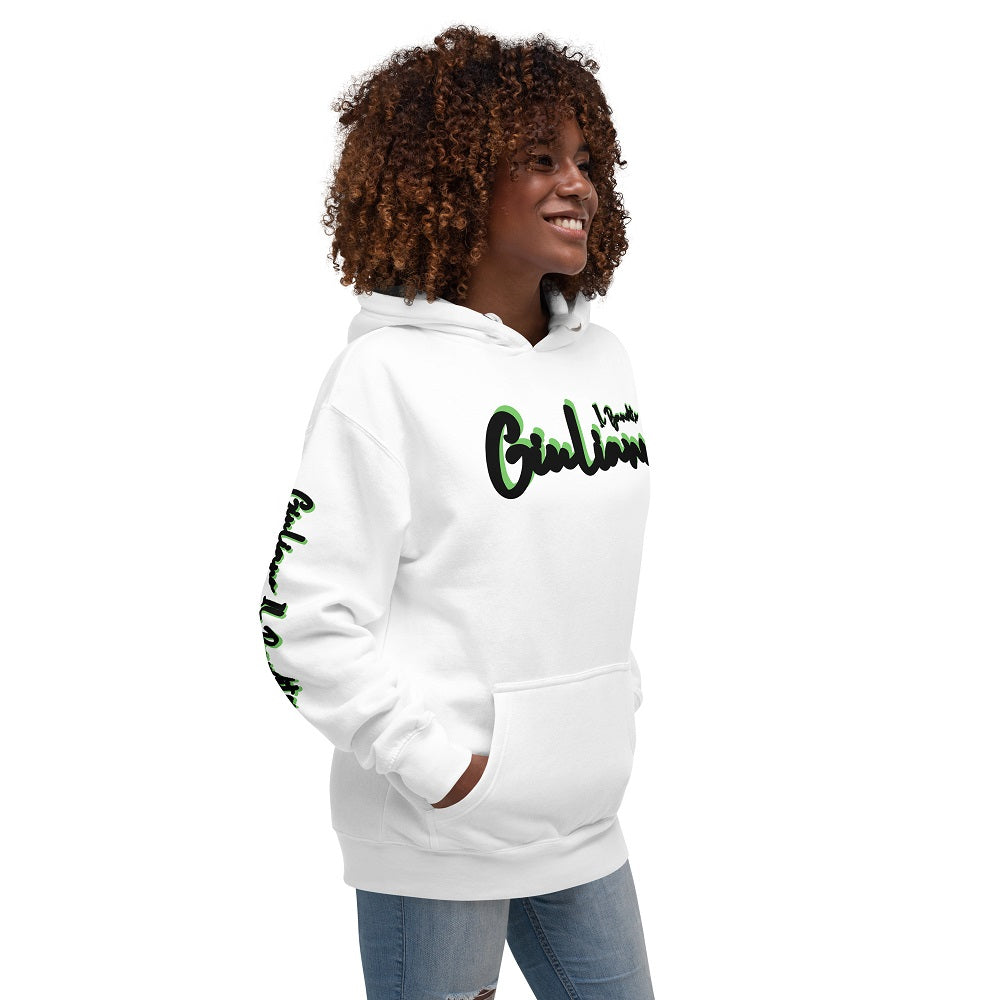 Giuliano il Bandito Pull-Sweat Hoodie unisexe à capuche avec poche avant.