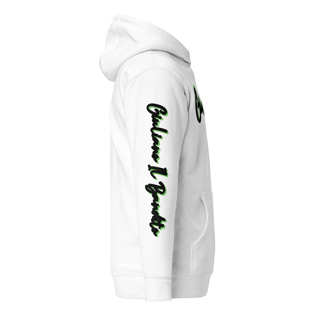 Giuliano il Bandito Pull-Sweat Hoodie unisexe à capuche avec poche avant.