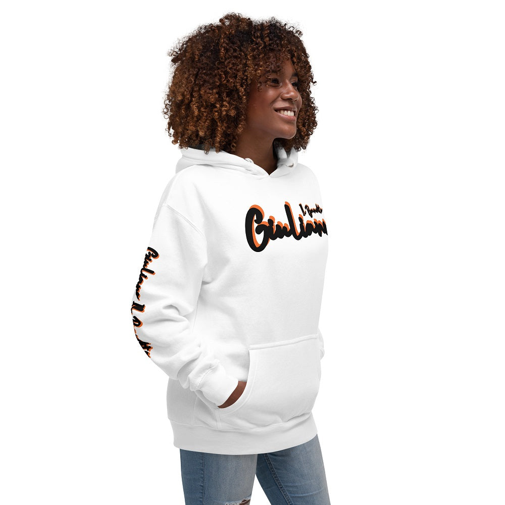 Giuliano il Bandito Pull-Sweat Hoodie unisexe à capuche avec poche avant.