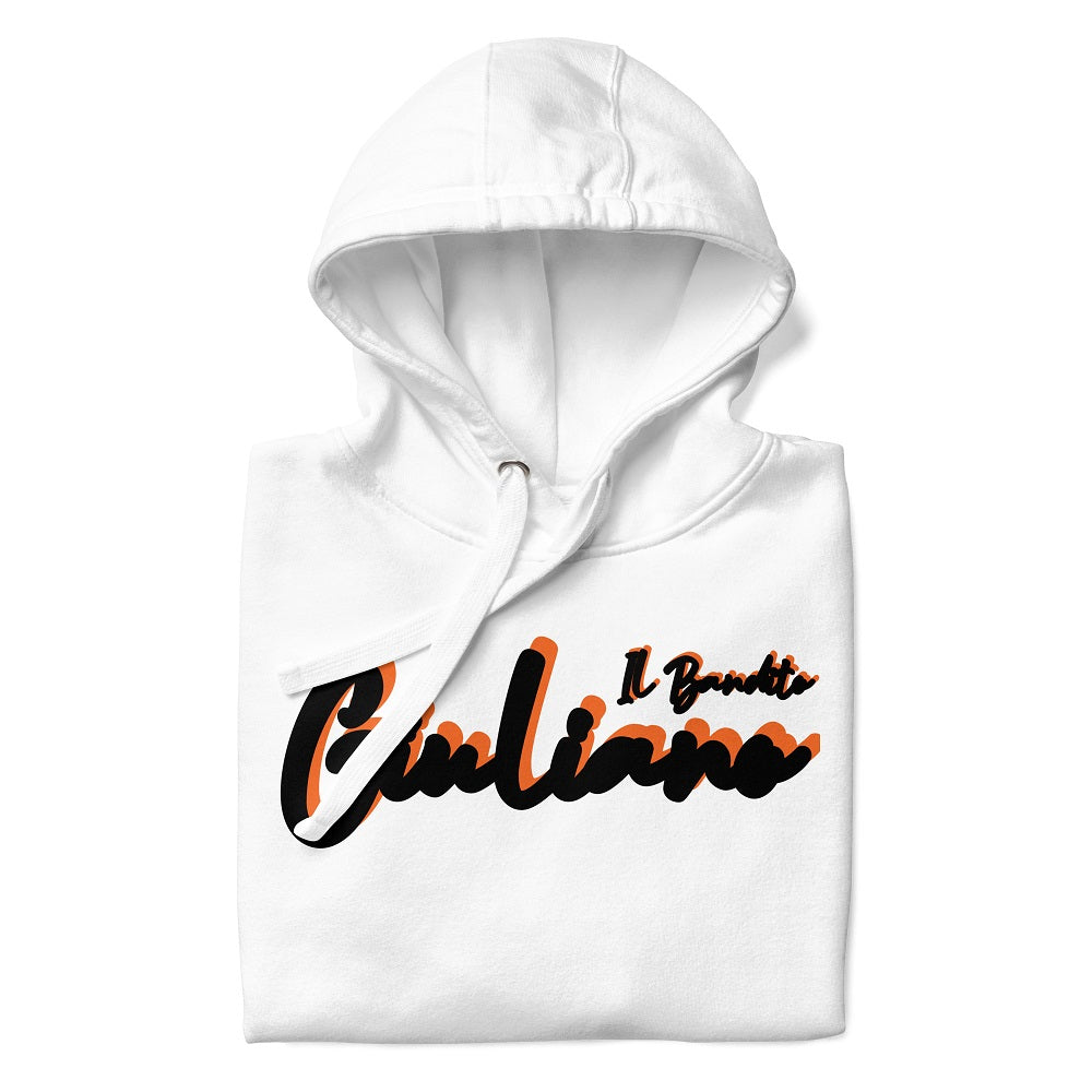 Giuliano il Bandito Pull-Sweat Hoodie unisexe à capuche avec poche avant.