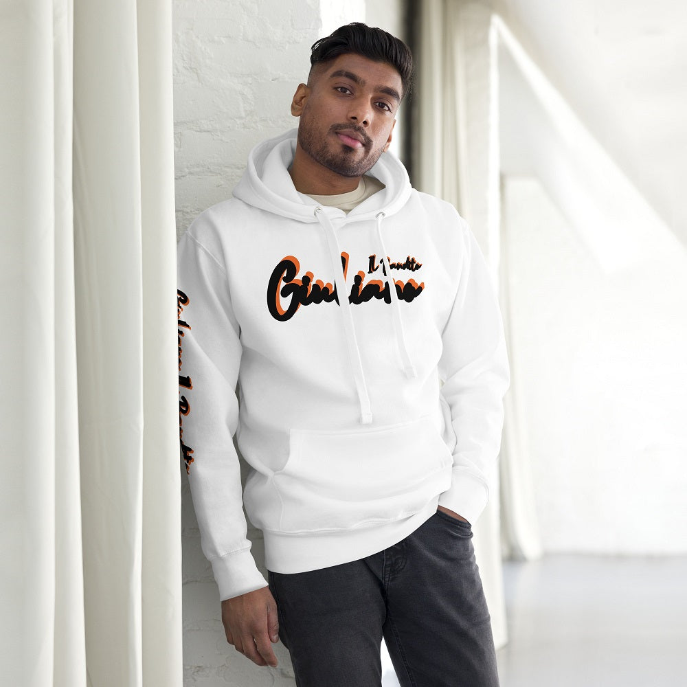 Giuliano il Bandito Pull-Sweat Hoodie unisexe à capuche avec poche avant.
