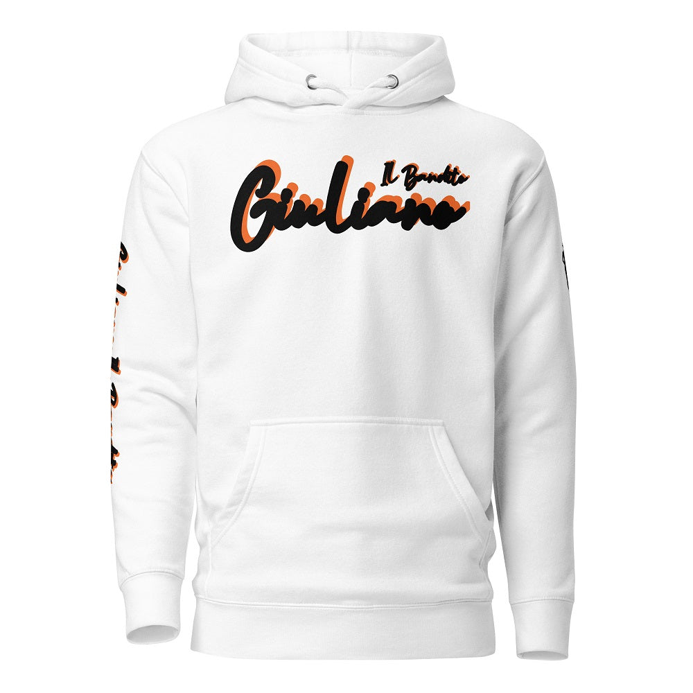 Giuliano il Bandito Pull-Sweat Hoodie unisexe à capuche avec poche avant.