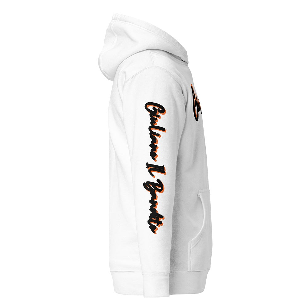 Giuliano il Bandito Pull-Sweat Hoodie unisexe à capuche avec poche avant.