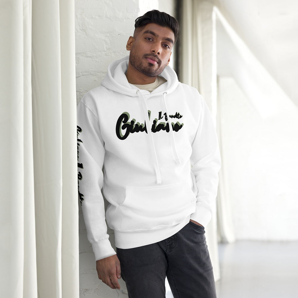 Giuliano il Bandito Pull-Sweat Hoodie unisexe à capuche avec poche avant.