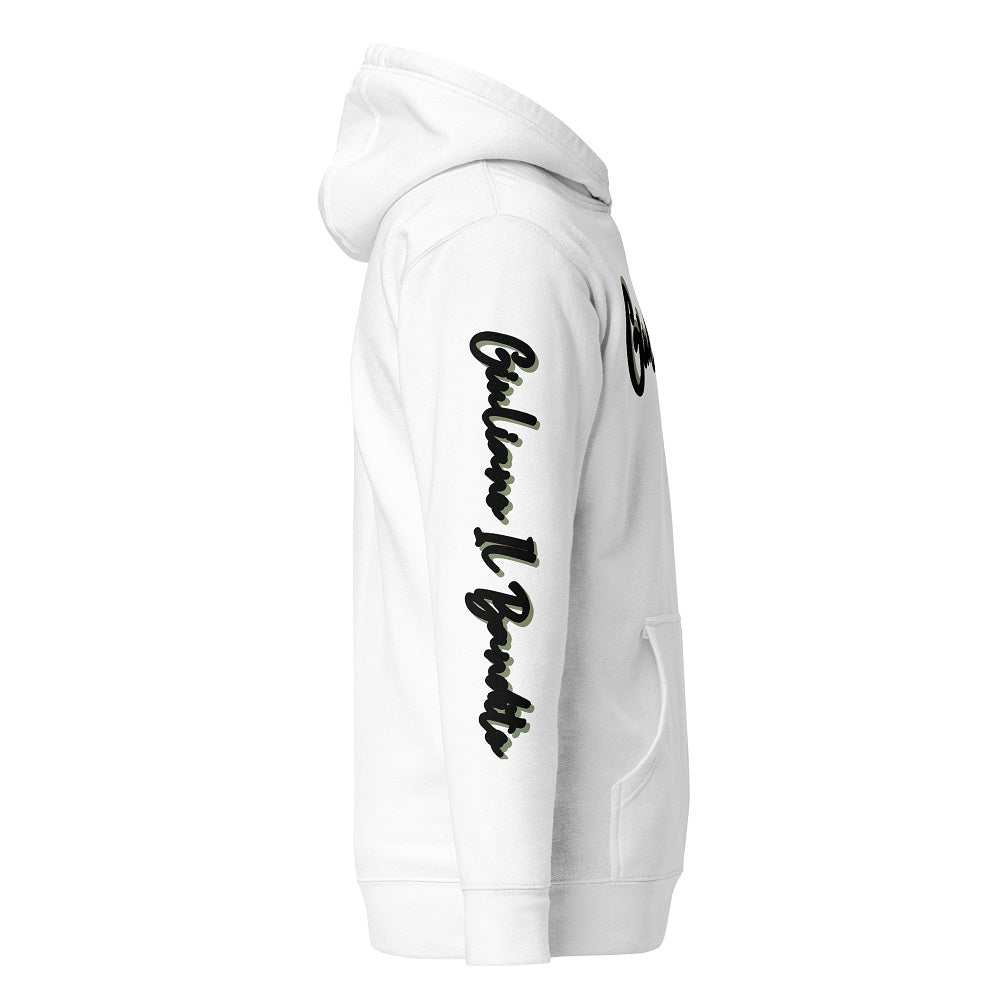 Giuliano il Bandito Pull-Sweat Hoodie unisexe à capuche avec poche avant.