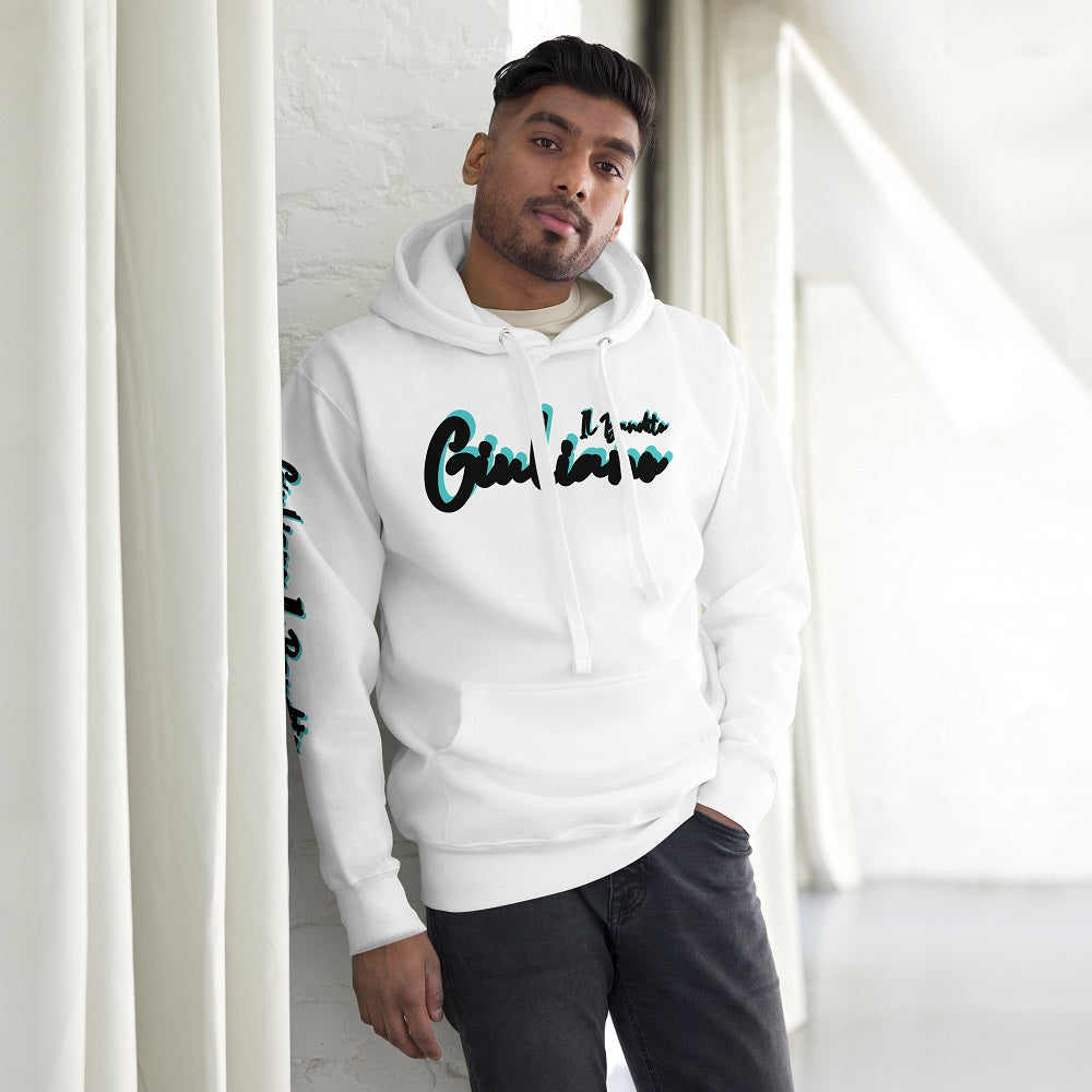 Giuliano il Bandito Pull-Sweat Hoodie unisexe à capuche avec poche avant.
