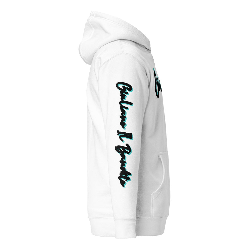 Giuliano il Bandito Pull-Sweat Hoodie unisexe à capuche avec poche avant.