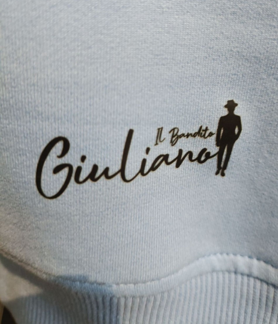 Giuliano il Bandito Pull Bleu Clair: Style Minimaliste, Élégance Assurée.