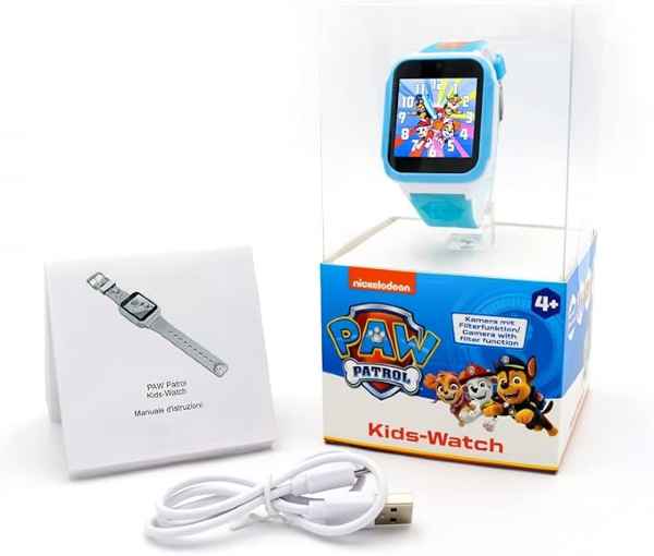 Pat' Patrouille Montre Enfant Technaxx Bleu 4G, GPS, SOS, Appels et Suivi, Vidéo, 6-10 ans