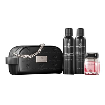 Coffret Rouge Absolu Élixir Homme de Gris Montaigne Paris, Élégance Intemporelle.