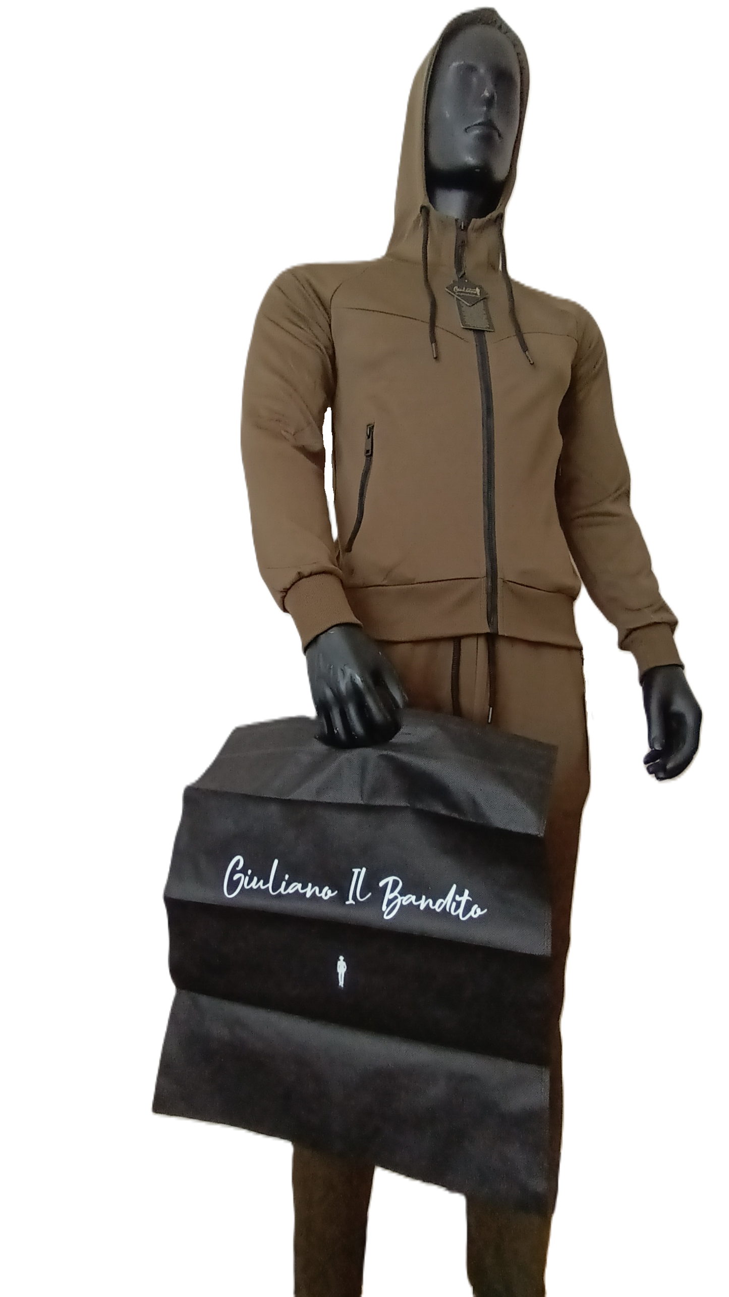 Giuliano il Bandito, Survêtement couleur Kaki Confort et Chic Réunis, "Affirmez votre Style"