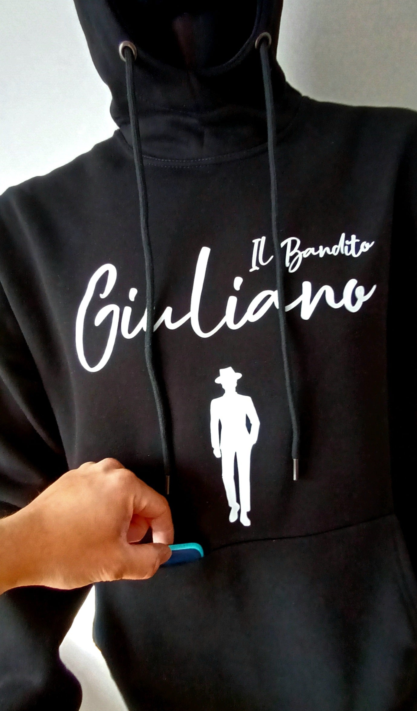 Pull Hoodie Oversize Giuliano il bandito, Confort Absolu en 100% Coton.