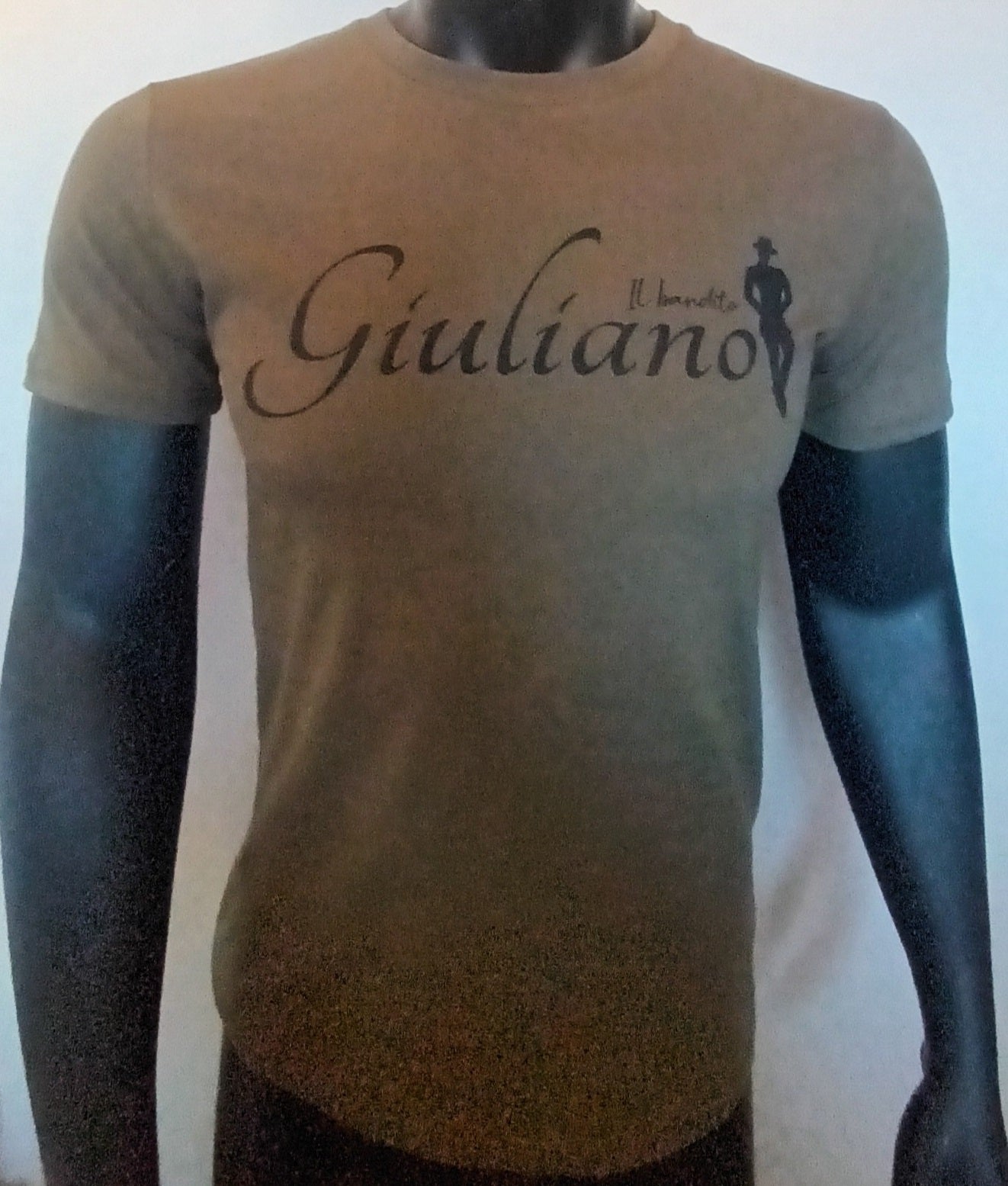 Tee-shirt giuliano il Bandito / homme / femme/ couleur kaki / taille s / neuf.