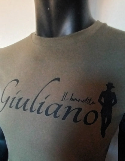 Tee-shirt giuliano il Bandito / homme / femme/ couleur kaki / taille s / neuf.