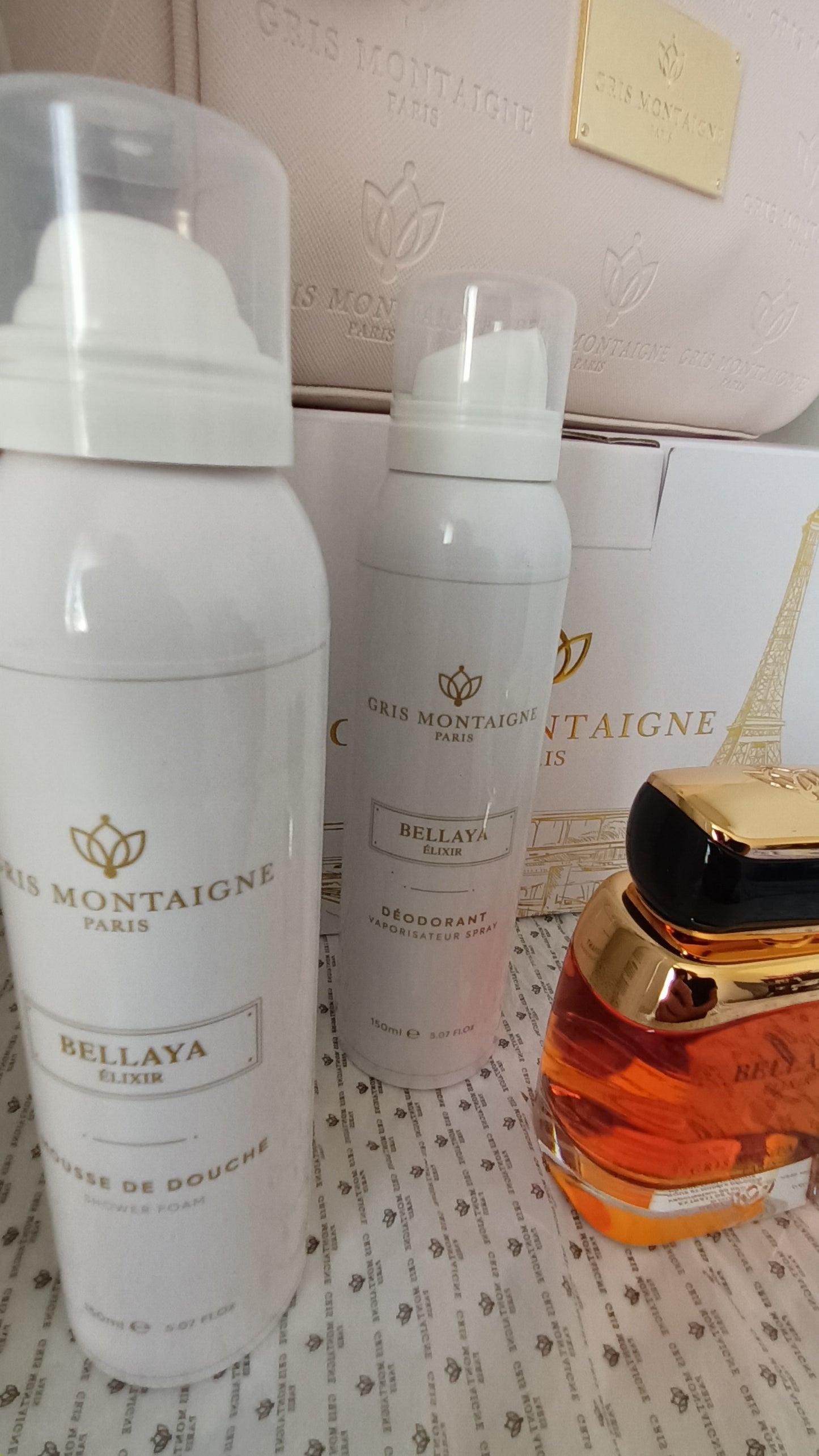 « BELLAYA Élixir : Le Coffret Prestige Gris Montaigne Paris pour Femme »