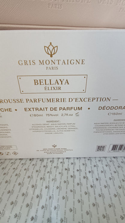 « BELLAYA Élixir : Le Coffret Prestige Gris Montaigne Paris pour Femme »