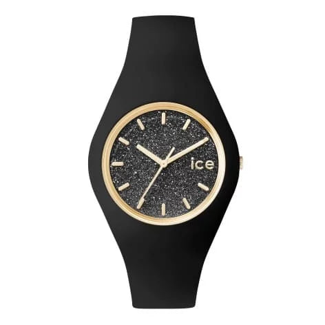 Montre ICE Watch avec Bracelet en Silicone : Glitter Noir - 40mm de Pure Exclusivité.