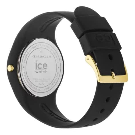 Montre ICE Watch avec Bracelet en Silicone : Glitter Noir - 40mm de Pure Exclusivité.