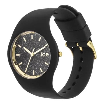 Montre ICE Watch avec Bracelet en Silicone : Glitter Noir - 40mm de Pure Exclusivité.