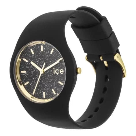 Montre ICE Watch avec Bracelet en Silicone : Glitter Noir - 40mm de Pure Exclusivité.