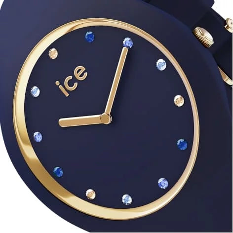 Montre ICE cosmos Blue shades bracelet en silicone.