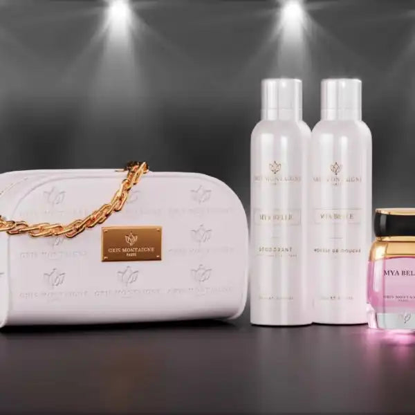 Coffret Exclusif Gris Montaigne Paris Mya Belle pour Femme.