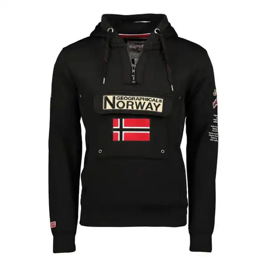 Sweat Unisexe Geographical Norway, Noir : Un Essentiel de la Mode Décontractée.