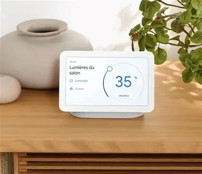 Enceinte Google Nest Hub 2ème Génération Galet - Connectivité Intelligente.