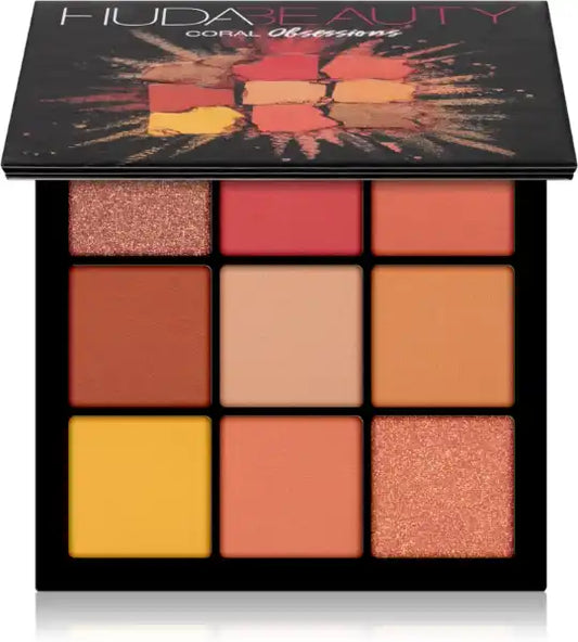 Palette Fards à Paupières Coral Obsessions HUDA BEAUTY : Des Teintes Corail Éclatantes