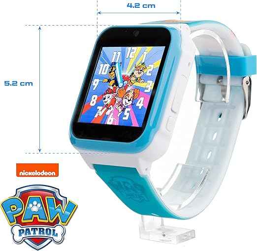 Pat' Patrouille Montre Enfant Technaxx Bleu 4G, GPS, SOS, Appels et Suivi, Vidéo, 6-10 ans