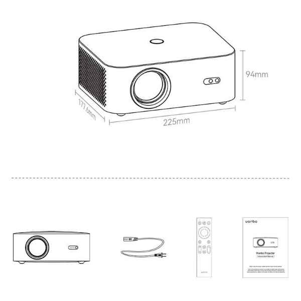 Vidéo Projecteur Wando X2 MAX 1080P Android 9.0.